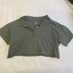 Aerie Cropped polo shirt